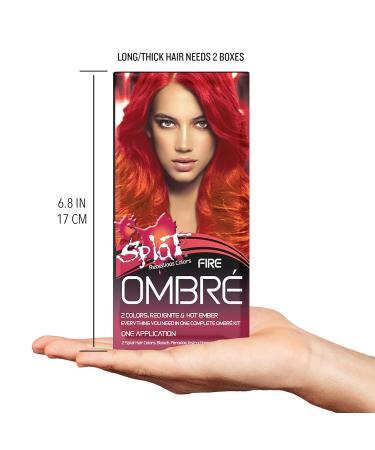 Splat Ombre Fire Semi-Permanent Fantasy Hair Color Kit - Vibrant International Shipping Available - Buy Online on GoSupps.com