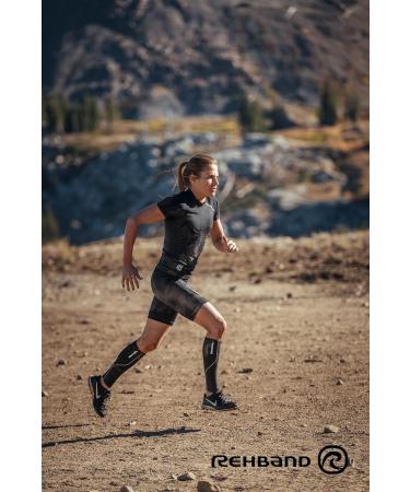 Rehband Neoprene Calf Bandage - Shin Support & Compression Sleeve for Running | X-Large Black | Promote Blood Circulation in Endurance Sports - Buy Online on GoSupps.com