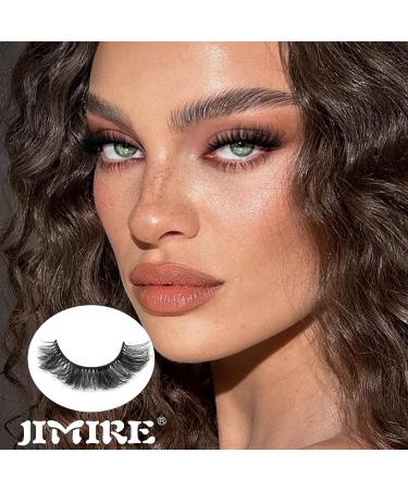 Natural Look False Eyelashes 15mm Wispy Cat Eye Lashes That Look Like Extensions 5D Volume Fake Lashes CC Curl Fluffy Eyelash 7 Pairs by JIMIRE - Buy Online on GoSupps.com