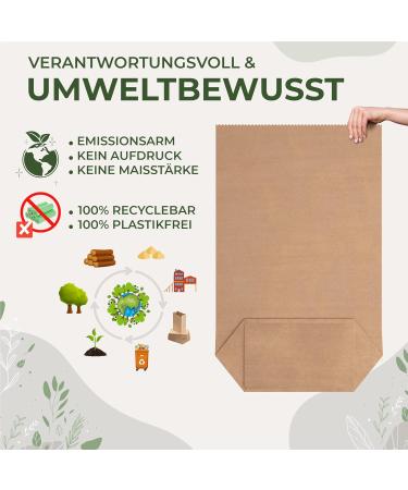 BioGl ck Organic Waste Bags - 60L & 80L - 25 Pack | Extra Wet & Tear-Resistant Biotonne Bags - Eco-Friendly & International Shipping - Buy Online on GoSupps.com