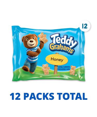 Teddy Grahams Honey Graham Snacks 12-Pack - 1 oz Snack Packs - Buy Online on GoSupps.com
