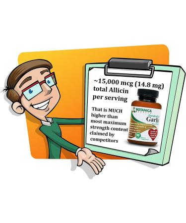 Organic 12400 mcg Allicin Supplement - Odorless & Delayed Release - 3rd Party Tested - 30-60 Days Supply - Buy Online on GoSupps.com