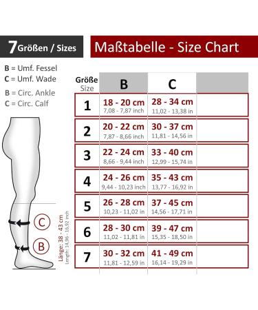 RIEMTEX Medical Compression Stockings Class 2 CCL2 23-32 mmHg - Women's Closed Tip Calf Stockings Premium Series 3211A Size 3 Brown - International Shipping - Buy Online on GoSupps.com
