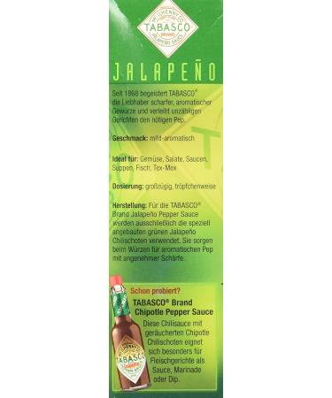 Buy TABASCO Jalapeno Sauce Pack of 4 (4 x 60 ml) | International Shipping Available - Buy Online on GoSupps.com