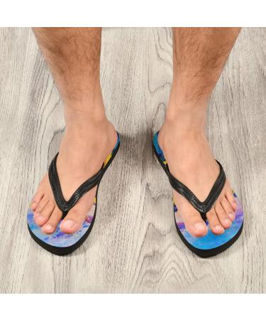 Buy Mnsruu Watercolor Sunflower Flip Flops | Perfect for Home Hotel Spa & Travel | Unisex for Men & Women - Buy Online on GoSupps.com