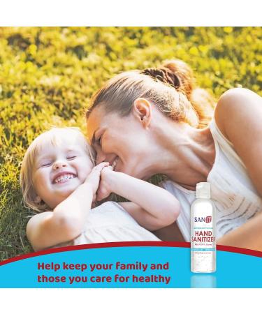 Sanit Moisturizing Hand Sanitizer Gel 70% Alcohol - 2 Pack 4 oz - Made in USA - Kills 99.99% Germs with Vitamin E and Aloe Vera - Fresh Scent Soothing Formula - Buy Online on GoSupps.com