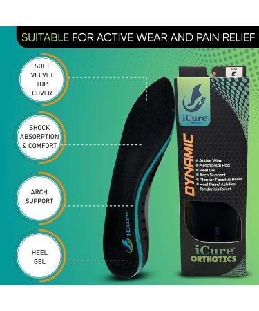 Dynamic Orthotics Insoles for Foot Pain Relief | Arch Support Inserts for Plantar Fasciitis | Shoe Insoles for Men (11-12.5) & Women (12-13.5 - Buy Online on GoSupps.com