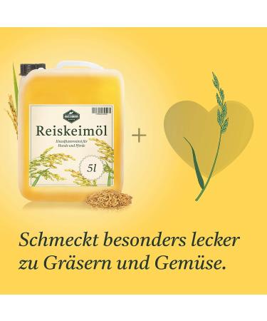 Martenbrown Rice Germ Oil 5L - Premium Dietary Supplement for Horses Dogs & Donkeys | Ideal for Dry & Canned Food Barf Oil - Buy Online on GoSupps.com