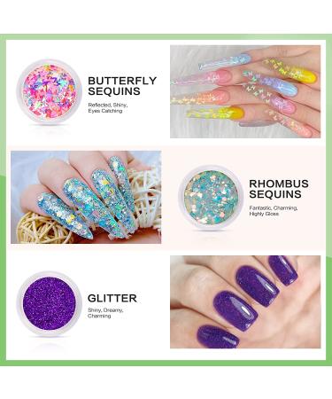 Morovan Poly Gel Nail Kit with Nail Drill, LED Lamp, Gel Nail Polish, Primer - Complete Nail Extension Set for Beginners - Glow in the Dark Poly Nail Gel Kit - Buy Online on GoSupps.com