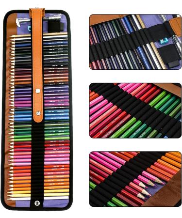 XingFu Tree 50 Colored Pencils Set with Canvas Wrap - Rich Pigments for Professional Sketching and Coloring - Buy Online on GoSupps.com