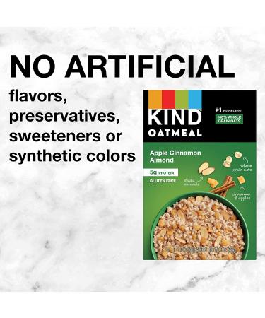 KIND Oatmeal Apple Cinnamon Almond 30 Count - Gluten Free & Low Sugar Individual Packets - Buy Online on GoSupps.com