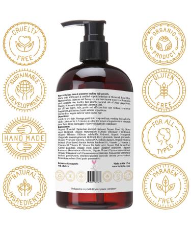 Laritelle Organic Shampoo Nature's Love 17.5 oz - Natural & Nourishing Formula - Buy Online on GoSupps.com