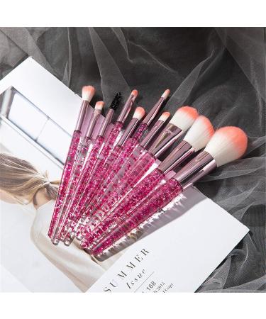 10PC Portable Pink Makeup Brush Set - Eye Shadow & Foundation Brushes for Flawless Makeup Application - Buy Online on GoSupps.com