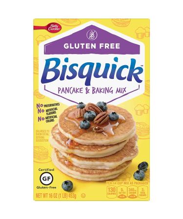 Betty Crocker Bisquick Gluten Free Pancake & Waffle Mix - 16 oz Box, 1 Pound - Buy Online on GoSupps.com