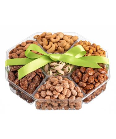 Deluxe Holiday Nuts Gift Basket - Sweet & Salty Gourmet Snack Box - Unique Flavors for Birthdays, Christmas, Thanksgiving - Perfect Gift for Men, Women, Family - Buy Online on GoSupps.com