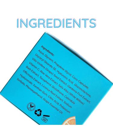 Overnight Hydrating Vitamin C & Hyaluronic Acid Facial Mask - Large 4oz | Anti-Aging Exfoliating Brightening Moisturizer - Buy Online on GoSupps.com