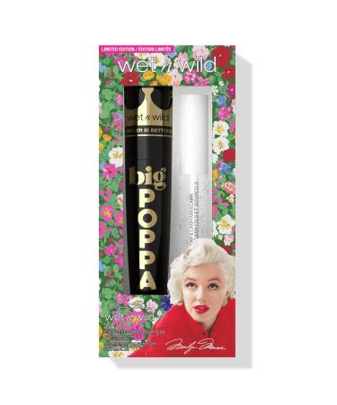 Wet N Wild Marilyn Monroe Big Drama Eye Set Volumizing Black Mascara and Clear Lash & Brow Mascara Set Nourishing Formula with castor oil provitamin B5 and soy protein for fuller eyelashes big drama eye set - Buy Online on GoSupps.com