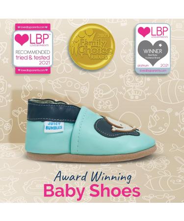 Soft Sole Baby Shoes for 0-6 Months | Leather Toddler Shoes with Happy Elephant Design - Buy Online on GoSupps.com