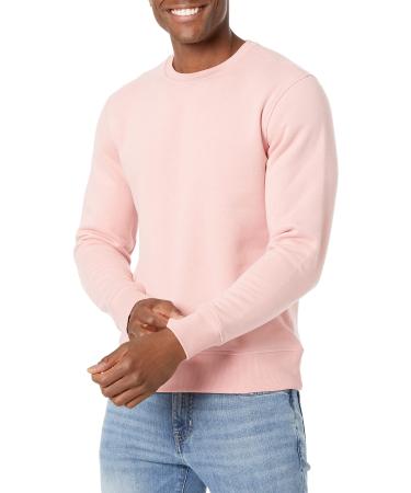 Amazon Essentials Men's Fleece Crewneck Sweatshirt (Available in Big & Tall) XX-Large Pink