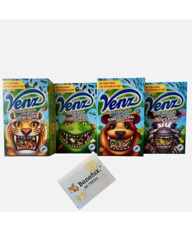 Venz Hagelslag and Vlocken economy pack 4 packs of Beer Zebra Tijger Kroko from Holland 1 160g + Benefux. Refreshing towel