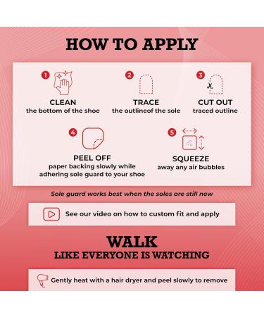 Premium Shoe Sole Protectors for Louboutin & Luxury Heels - Non-Slip & Clear 6 Pack for Flats Mules Boots - Preserve Red Bottoms - Buy Online on GoSupps.com