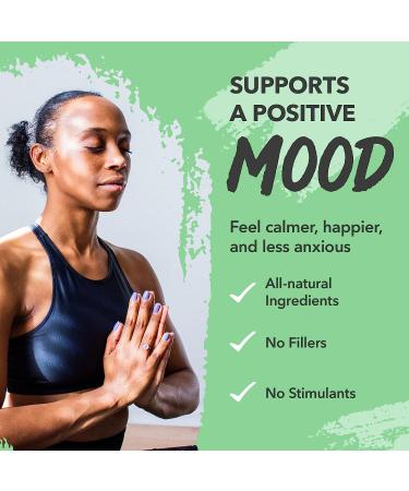 VeraWella Pure Happiness Mood Boost Capsules - All-Natural Stress Support with St. Johns Wort, 5HTP, Turmeric & Ginkgo Biloba - 60 Capsules - Buy Online on GoSupps.com