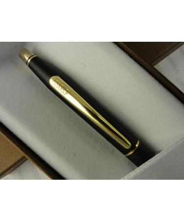 Cross Century Classic Satin Matte Black & 23k Gold 0.5MM Lead Pencil - Made in the USA | International Shipping Available - Buy Online on GoSupps.com