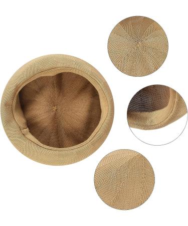 GEMVIE Womens Summer Beret Hat - Elegant Solid Color Artist Cap - Camel 7-7 1/4 - Buy Online on GoSupps.com