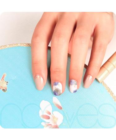  NOOVES NAIL GEL FILMS elegant floral premium luxe metallic 20 u - Buy Online on GoSupps.com