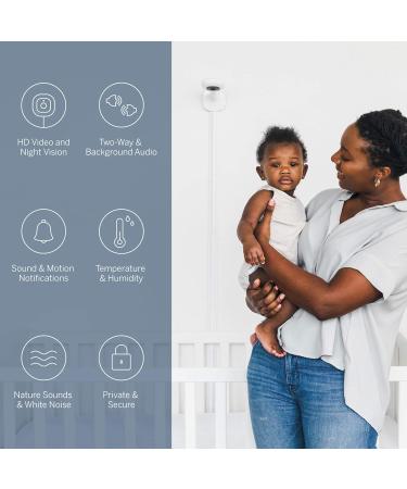 Nanit Pro Baby Monitoring System Bundle | 1080p Over The Cot Camera | Travel Multi-Stand & Breathing Wear Band | Night Vision Pro Camera - Tracks Newborn Sleep & Breathing | Sensor-Free - Buy Online on GoSupps.com