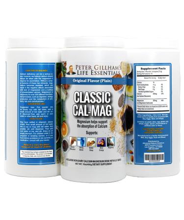 Peter Gillham's Cal-Mag High Absorption 2:1 Calcium & Magnesium Citrate Powder Supports a Healthy Response to Stress Muscular & Bone Health Reduce Cramps Unflavored 16 oz