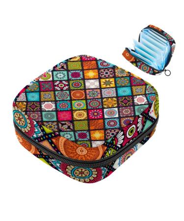 Storage bags for women's bandages mandala menstrual cup portable women's bandages storage bags female menstruation first period bag for teenagers girls women women