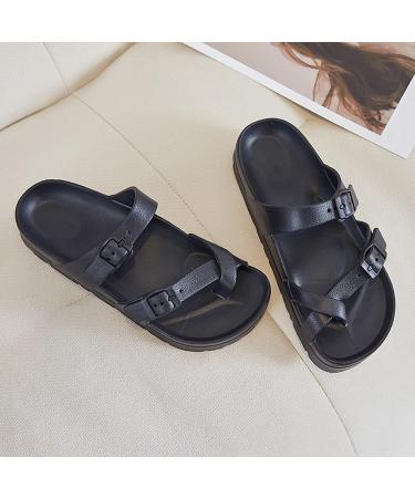 Buy Bunion Orthopedic Platform Sandals for Women | Fashion Travel & Walking Toe Corrector Slippers - Casual Breathable Hallux Valgus Flip Flops for Spring/Summer 7 Black - Buy Online on GoSupps.com
