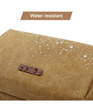 BAGSMART Men's Travel Toiletry Bag Organizer - Water-Resistant Dopp Kit for Shaving & Toiletries - Khaki Canvas - Medium - Buy Online on GoSupps.com