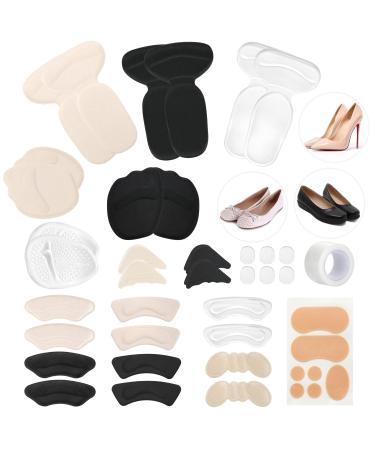 21 Pairs High Heel Cushions Pad Reusable Heel Insert for Women and Men Super Comfort Ball of Foot Cushions