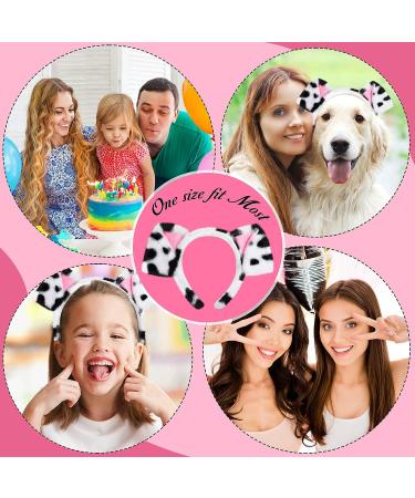 PAFUWEI Dalmatian Headband with Soft Plush Dog Ears - Perfect for Women, Girls, Cosplay, and Parties - Buy Online on GoSupps.com