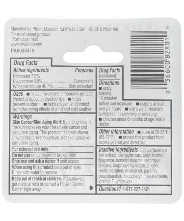 ChapStick Original Lip Balm with SPF 12 - 24 Individual Blister Packs - 24 Count - Buy Online on GoSupps.com