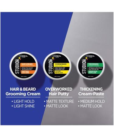 L'Oreal Paris Hair Care Studio Line Thickening Cream Paste - Medium Hold 1.7 oz | Buy Online for International Shipping - Buy Online on GoSupps.com