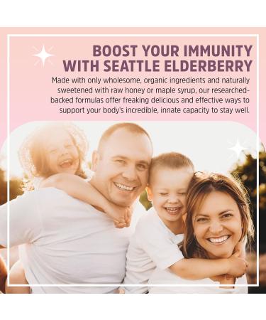 Seattle Elderberry Gummies Delicious Gluten-Free Gelatin-Free Herbal Supplement with Potent Immune Benefits Made from Only Organic Ingredients in Small Batches in The USA - 7oz - Buy Online on GoSupps.com
