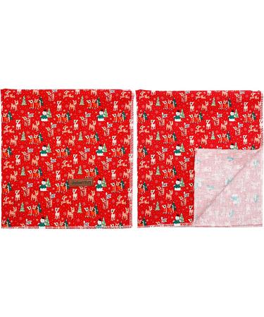 Lionheart Glory Dog Haller Washable Cotton Christmas Neckerchief | Adjustable Large Dog Kerchief | Red Holiday Neck Towel (1 Pack) - Buy Online on GoSupps.com