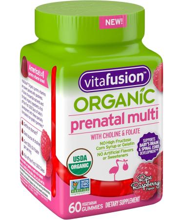 Vitafusion Organic Prenatal Multivitamin 60ct - Essential Pregnancy Nutrition - Buy Online on GoSupps.com