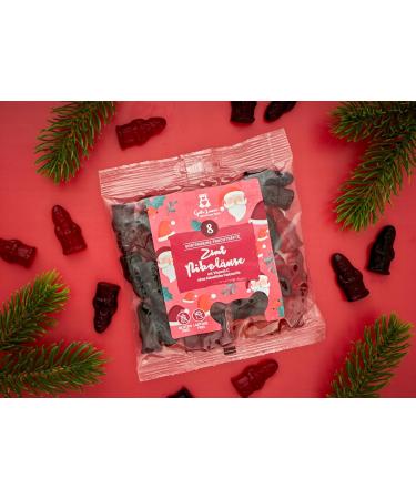  naschlabor naschlabor x Good Mood - Christmas Fruit Juice Bears - No artificial colors or flavor enhancers - Gluten and lactose free (Nicolas with cinnamon) - 23 x 150 g - Buy Online on GoSupps.com