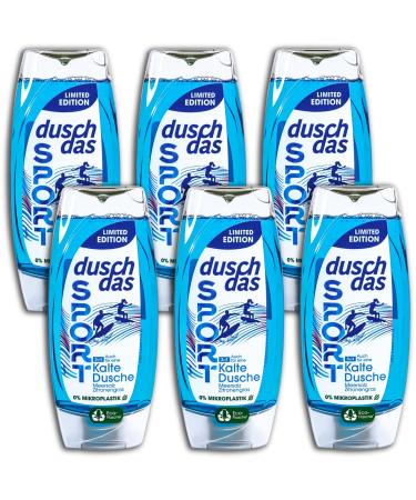 topDeal Duschdas 3-in-1 Shower Gel and Shampoo for Cold Shower 6 x 225 ml