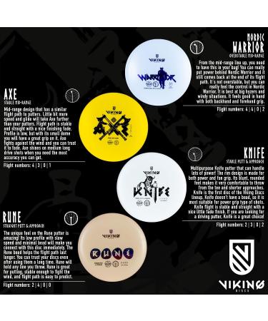 Viking Discs 8-Disc Set - Premium Ground Plastic Disc Golf Equipment Bulk Set - Buy Online on GoSupps.com