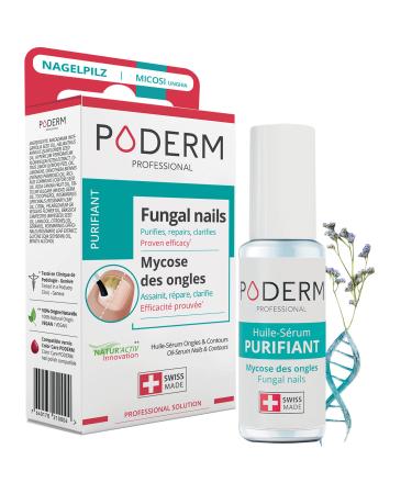 PODERM - 2-in-1 FUNGAL INFECTION NAIL TREATMENT| With exceptional plants with powerful anti-fungal restorative properties | Professional foot/hand treatment | Quick & easy | Swiss Made
