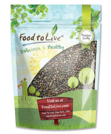 French Green Lentils, 3 Pounds  Non-GMO Verified, Whole Dry Beans, Raw, Sproutable, Vegan, Kosher, Bulk. Deep Peppery Flavor. Rich in Plant-Based Protein. Great Base for Soups, Chili, and Curries. Conventional 3 Pound (Pa - Buy Online on GoSupps.com