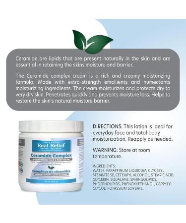 Ceramide Complex Cream - Moisturizing Face & Body Cream for Dry Skin | Fragrance-Free 14 OZ - Buy Online on GoSupps.com
