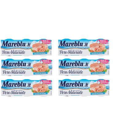 6x Mareblu Vero Naturale Tonno al Naturale natural tuna ( 3 x 60g ) canned tuna