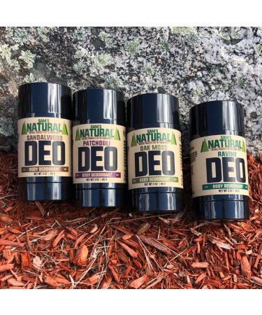 Sam's Natural Patchouli Deodorant - 3 oz | Aluminum-Free, Vegan, Made in New Hampshire | For Men, Women, Unisex - Buy Online on GoSupps.com