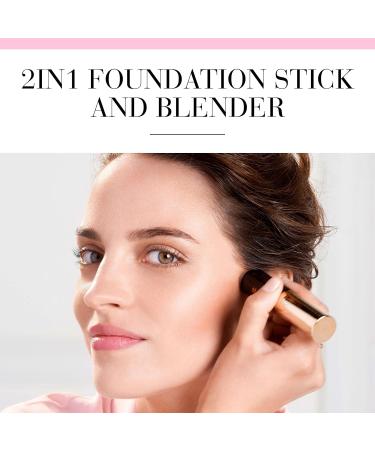 Bourjois Always Fabulous 24 Hour 2-in-1 Foundation and Concealer Stick with Blender - 200 Rose Vanilla - Buy Online on GoSupps.com